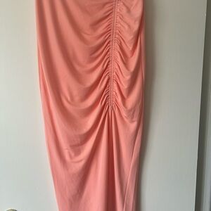 Inc international concept Elegant peach Ruched Skirt size small